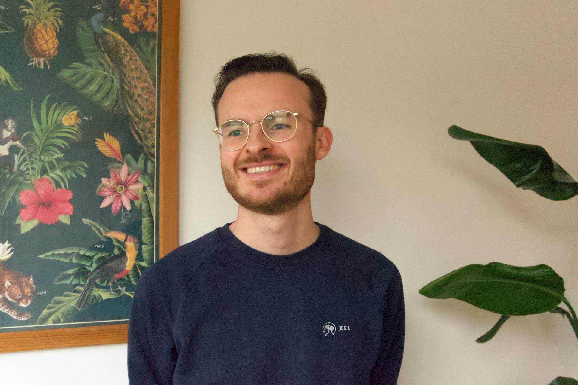 Koen Hoogendoorn wearing a xel sweater